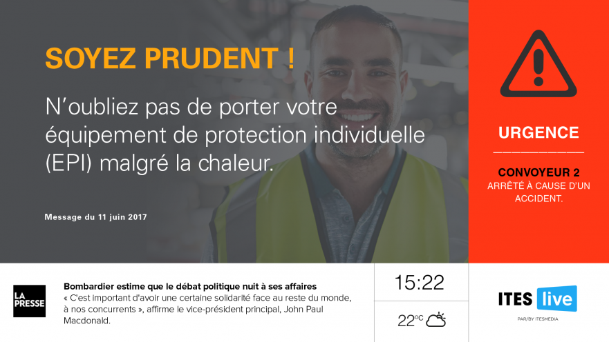 affichage numérique sst