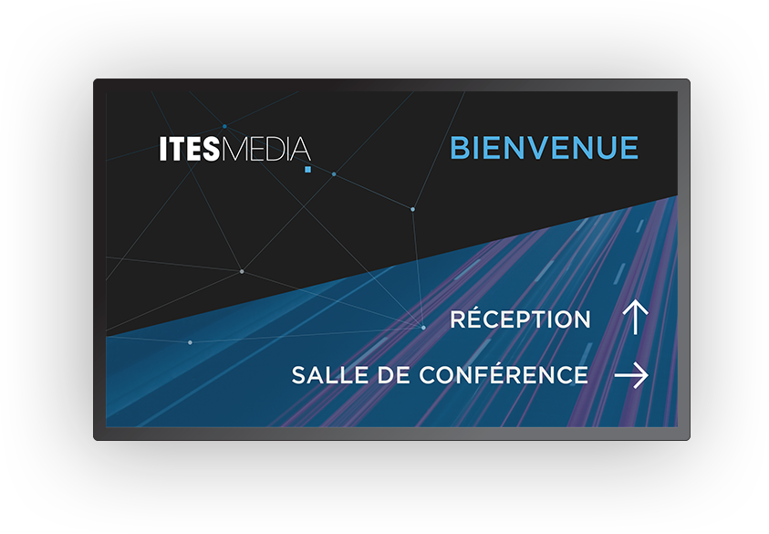 Écran d'affichage numérique pour milieu corporatif