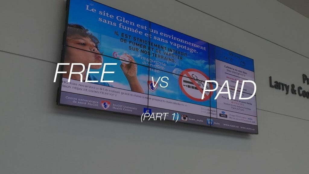 Digital signage Software Free vs Paid? (Part 1) ITESMEDIA