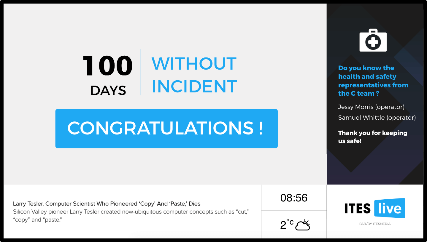 100 day without accident