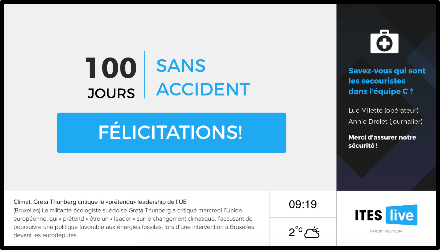 100 jours sans accident