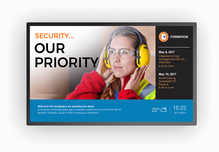 HSE Security Digital Display for Factory