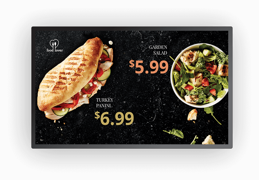 Restaurant Digital Signage Restaurant Digital Signage
