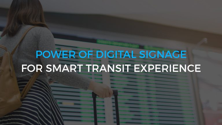 Smart transit digital sign