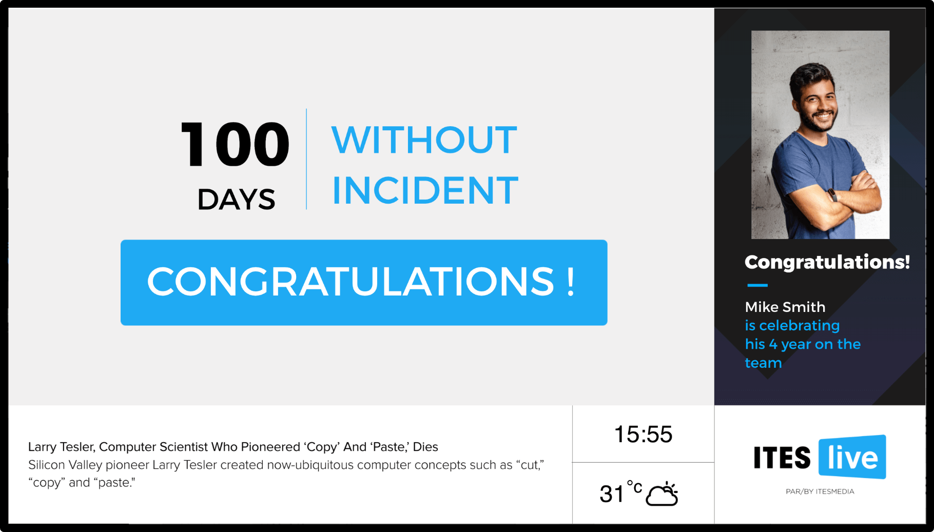 days without incident