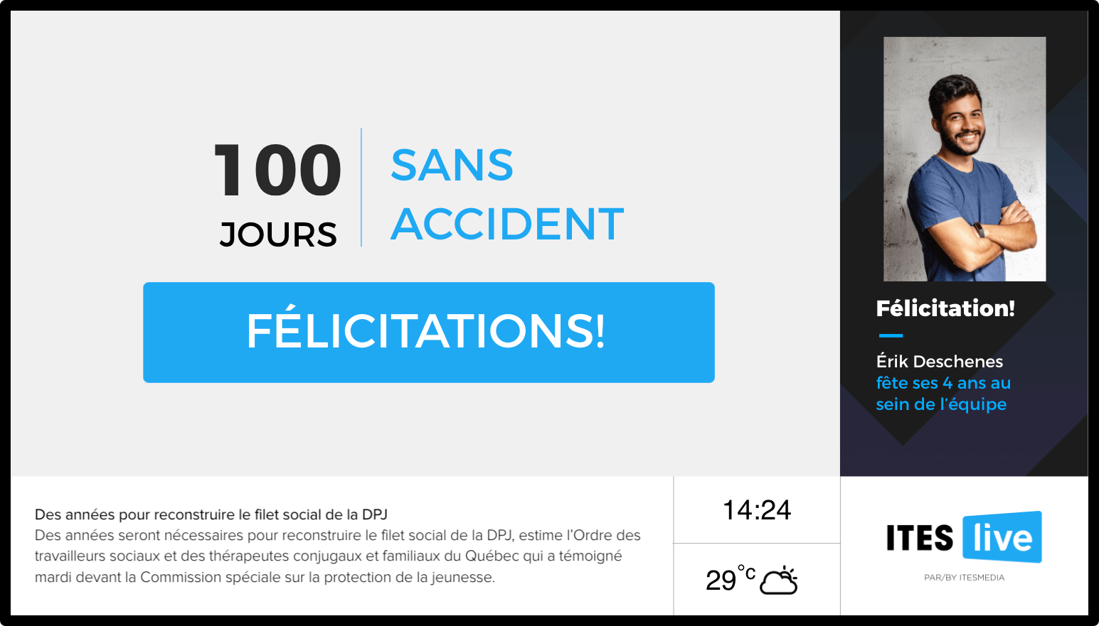 nombre de jours sans accident